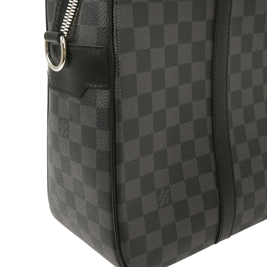 Louis Vuitton Jorn Briefcase Damier Graphite Black Canvas Briefcase Bag