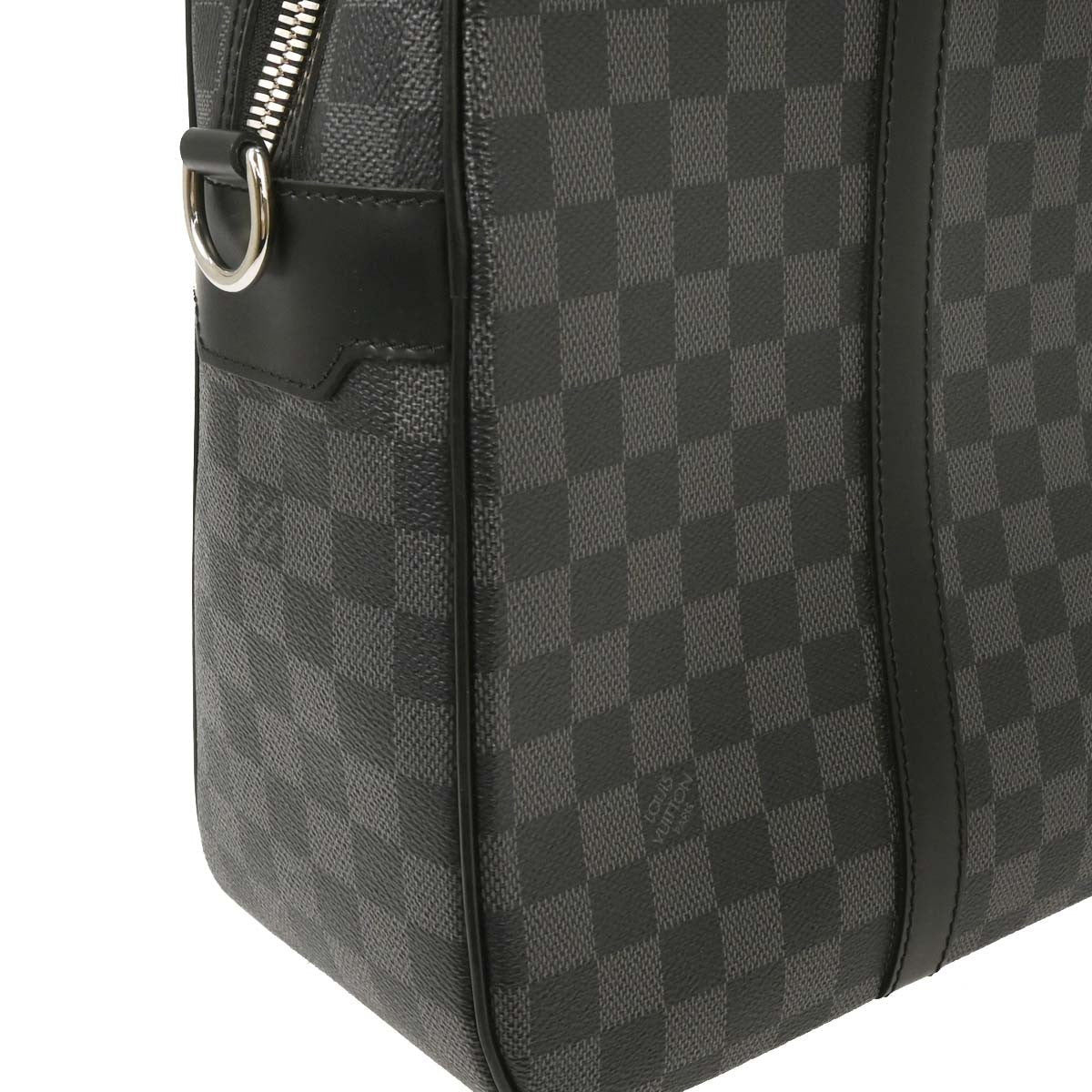 Louis Vuitton Jorn Briefcase Damier Graphite Black Canvas Briefcase Bag