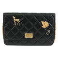 Chanel Lucky Charms Reissue 2.55 Flap Bag Leather Black Leather Shoulder Bag Bag