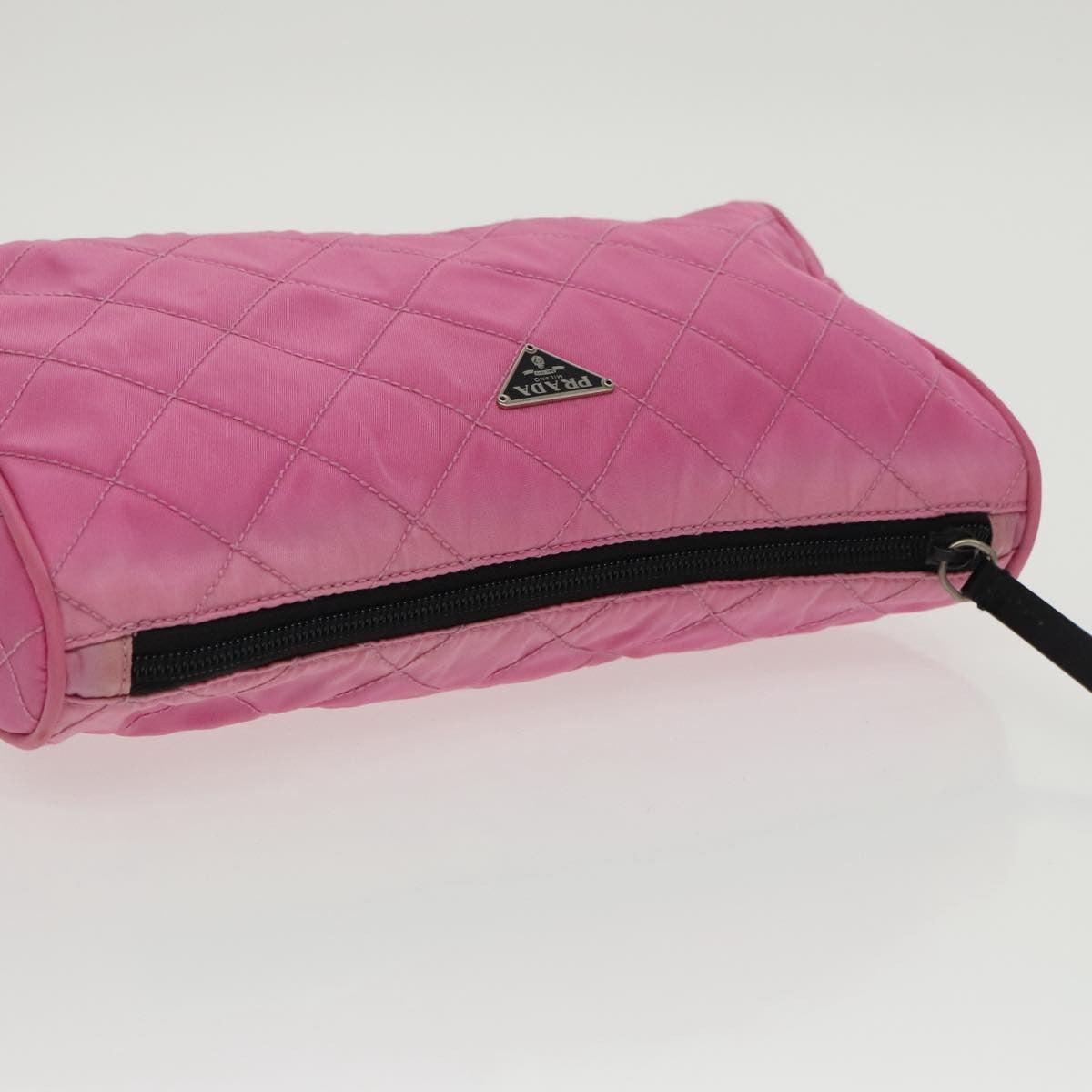 Prada Toiletry Pouch Tessuto Pink Nylon Clutche & Pouche Bag