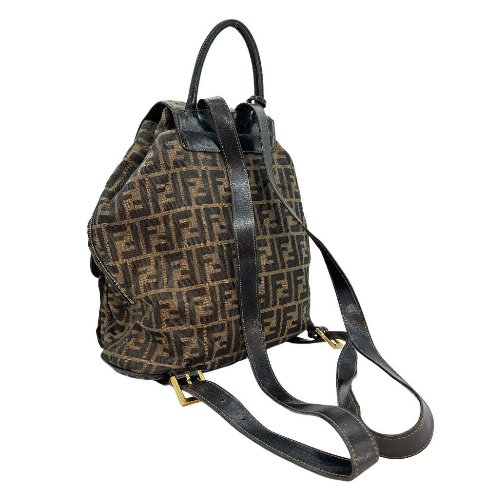 Fendi Fendi Backpack Daypack Zucca Canvas Brown Canvas Backpack Bag