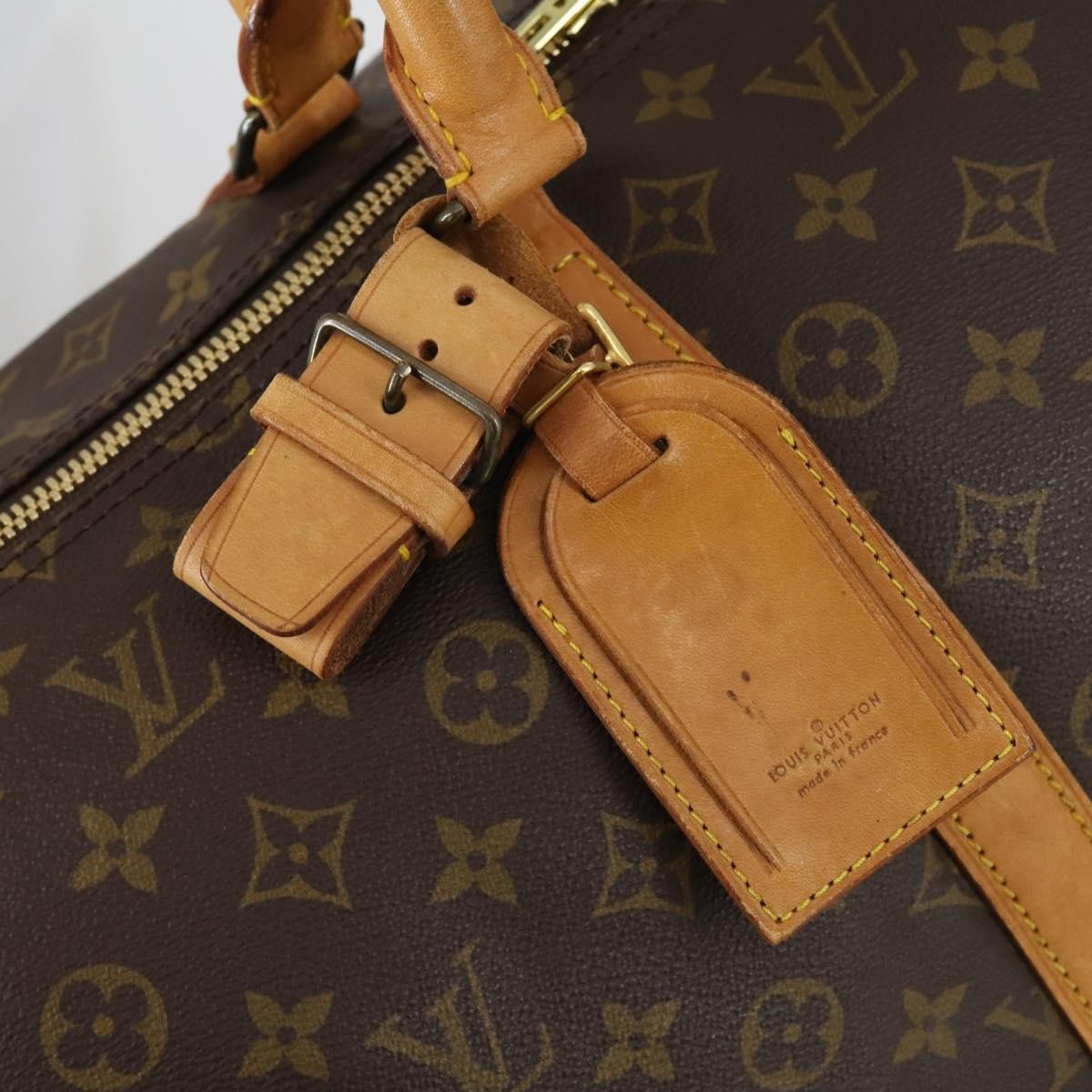 Louis Vuitton Keepall Bag Monogram Canvas Brown Canvas Travel Bag