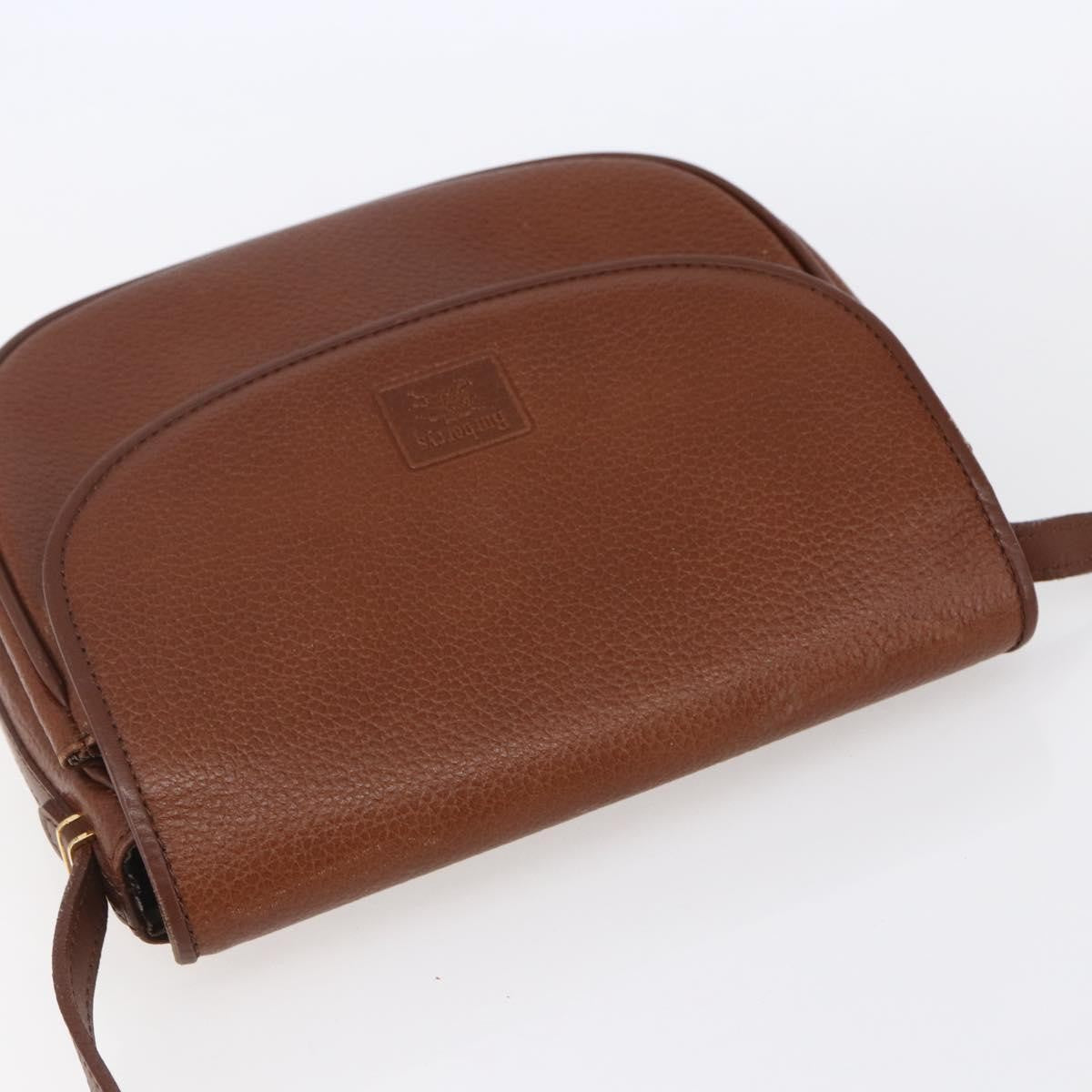 Burberry Vintage Shoulder Bag Leather Brown Leather Shoulder Bag