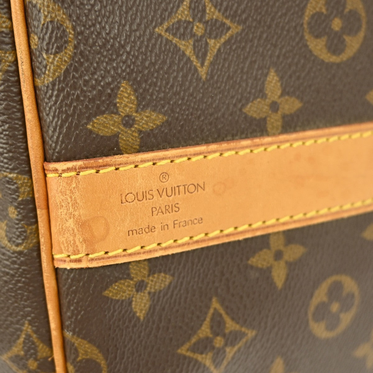 Louis Vuitton Keepall Bandouliere Bag Monogram Canvas Brown Canvas Travel Bag