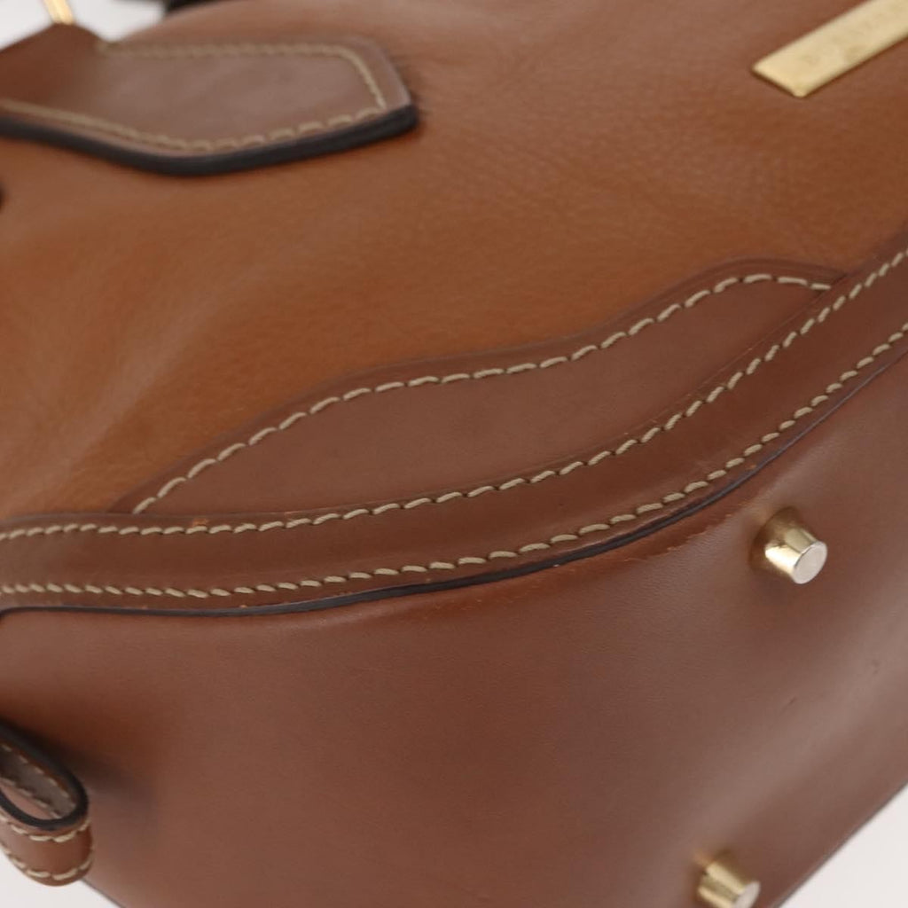 Burberry Orchard Bag Smooth Leather Brown Leather Handbag