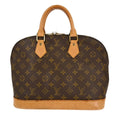 Louis Vuitton Alma Handbag Monogram Canvas Brown Canvas Handbag
