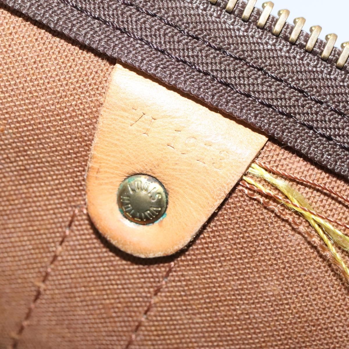 Louis Vuitton Keepall Bandouliere Bag Monogram Canvas Brown Canvas Travel Bag