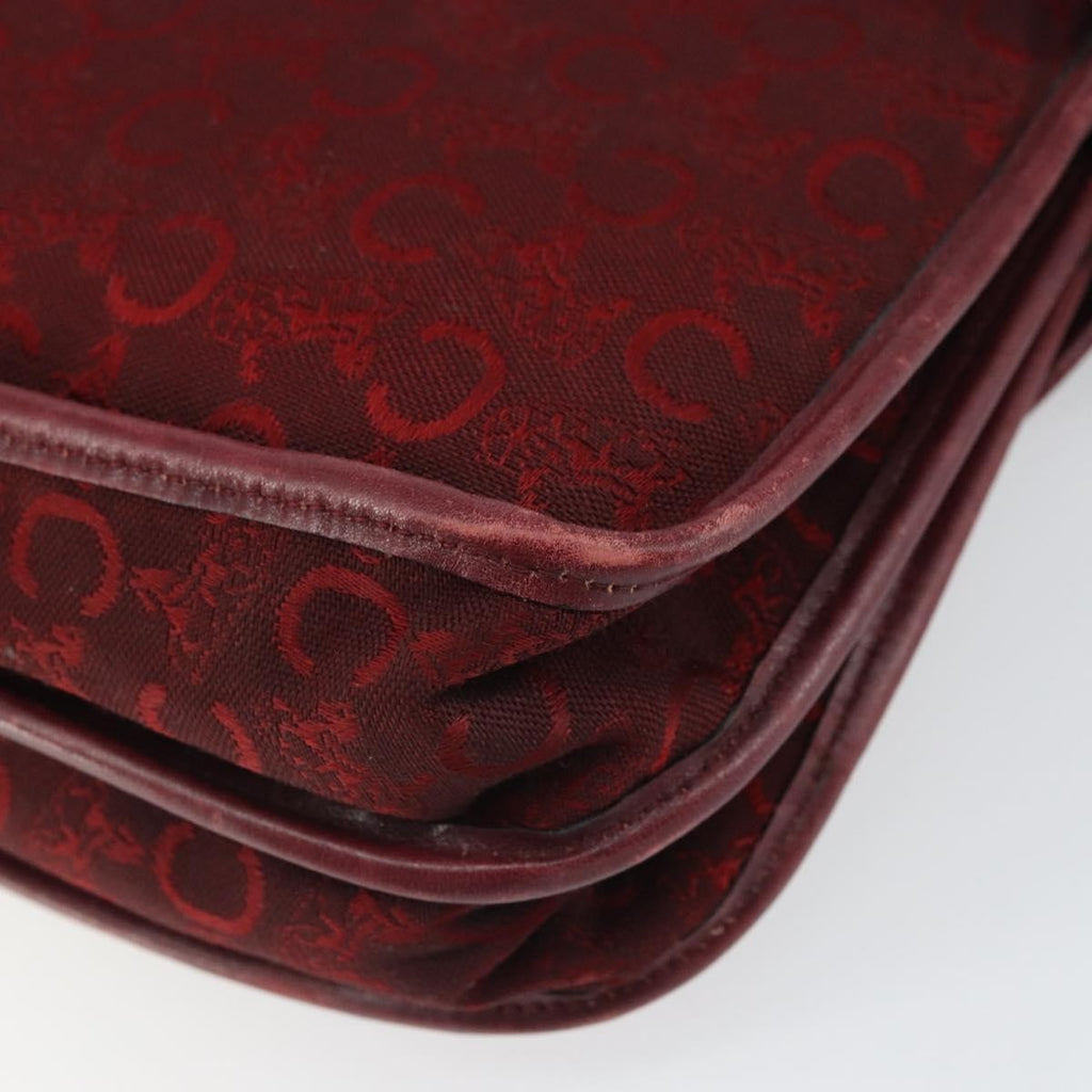 Celine C Sulky Shoulder Bag Canvas Red Canvas Shoulder Bag Bag