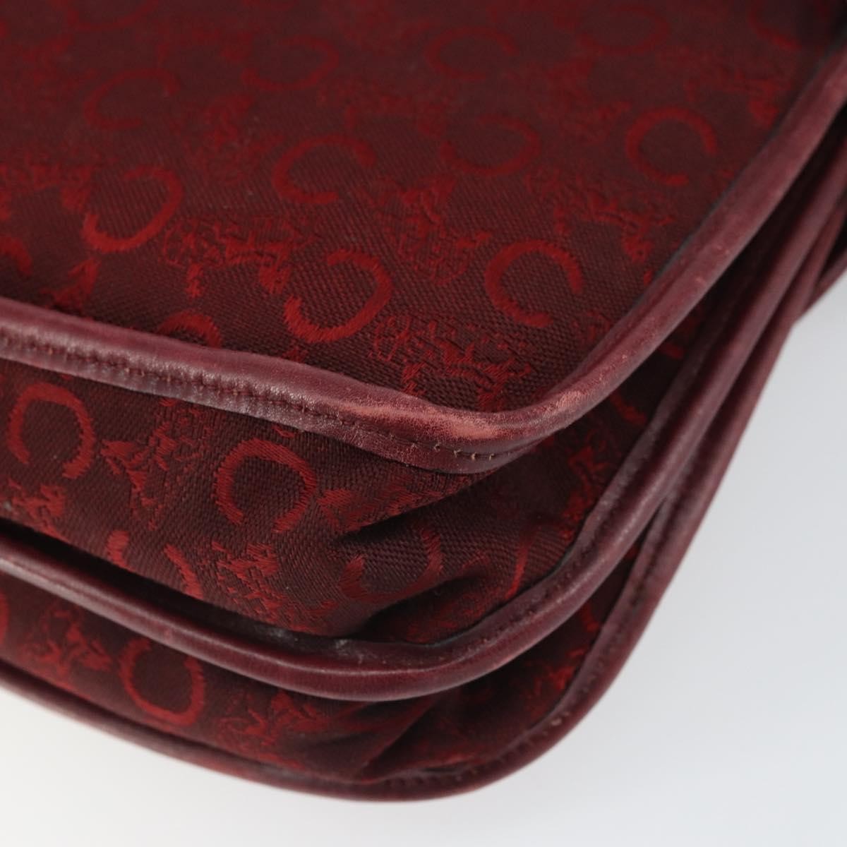 Celine C Sulky Shoulder Bag Canvas Red Canvas Shoulder Bag Bag