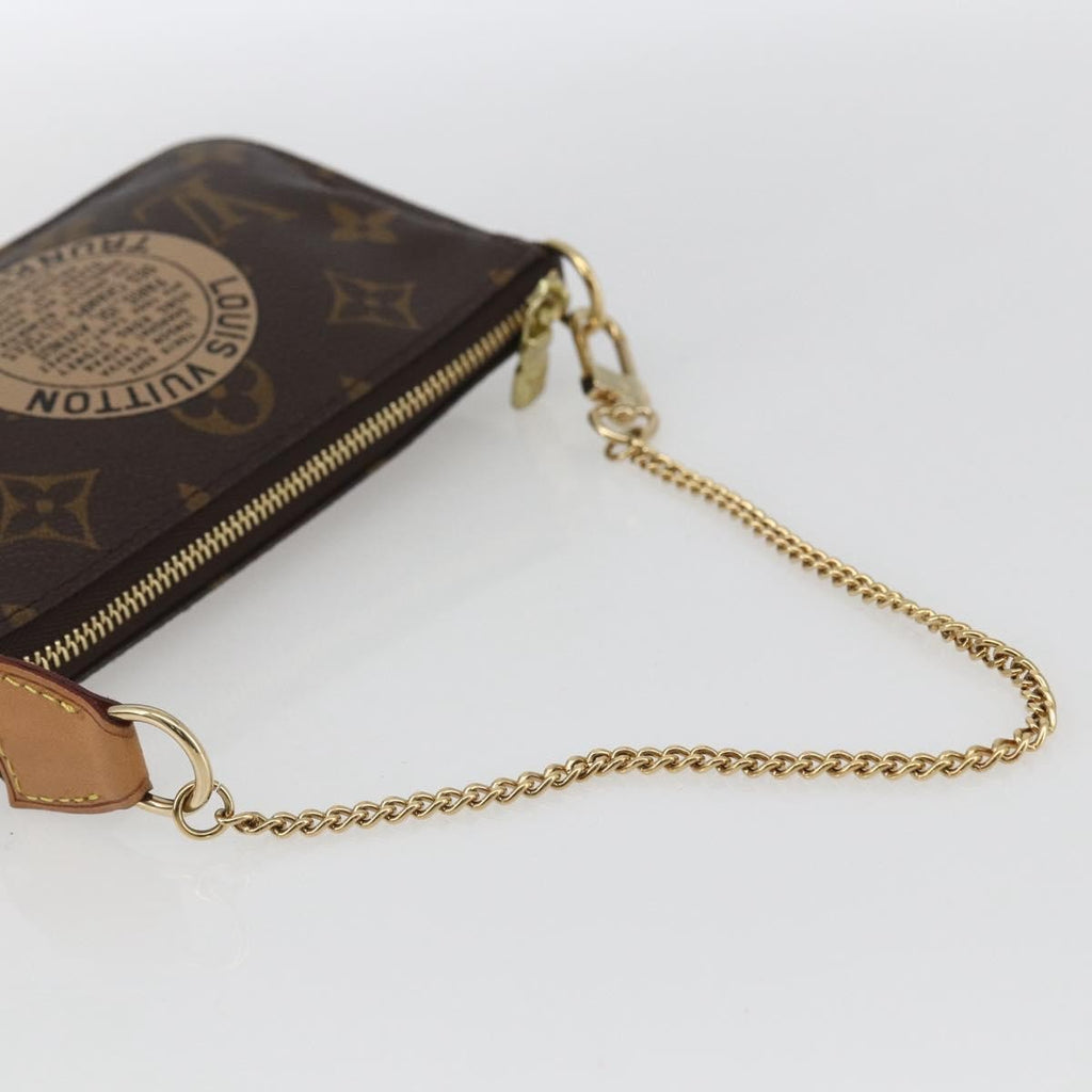 Louis Vuitton Pochette Accessoires Limited Edition Monogram Trunk Brown Canvas Clutche & Pouche Bag