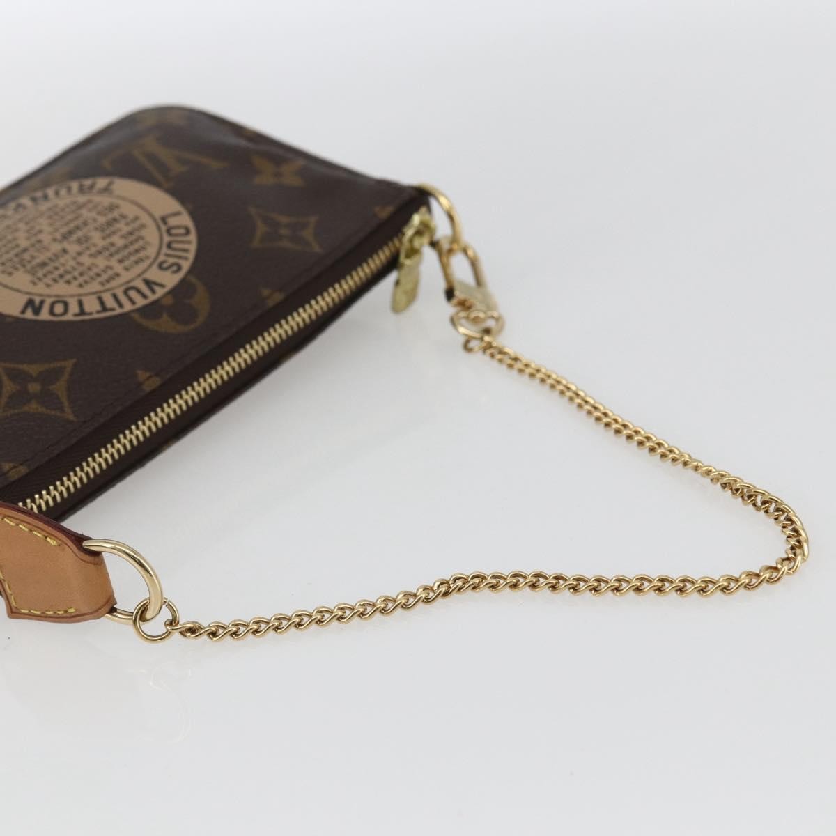 Louis Vuitton Pochette Accessoires Limited Edition Monogram Trunk Brown Canvas Clutche & Pouche Bag