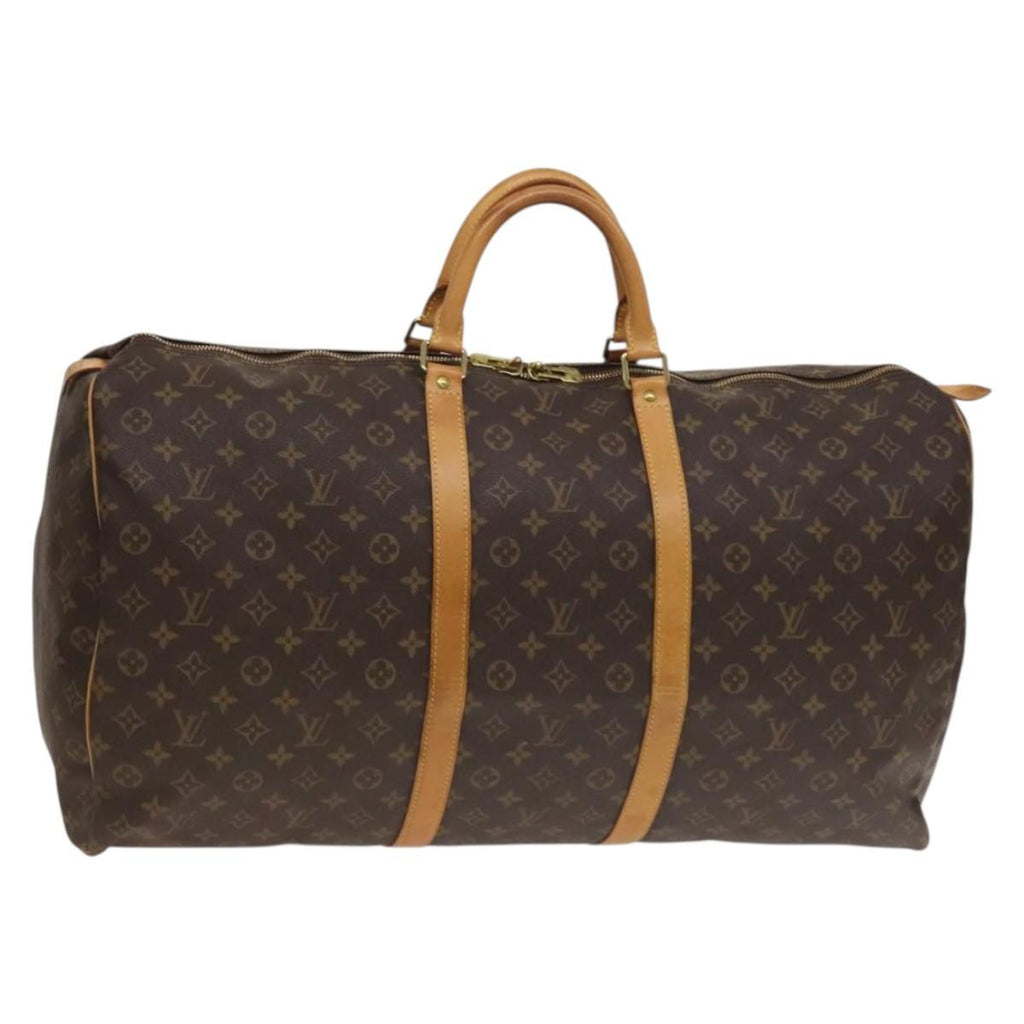Louis Vuitton Keepall Bag Monogram Canvas Brown Canvas Travel Bag