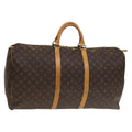 Louis Vuitton Keepall Bag Monogram Canvas Brown Canvas Travel Bag