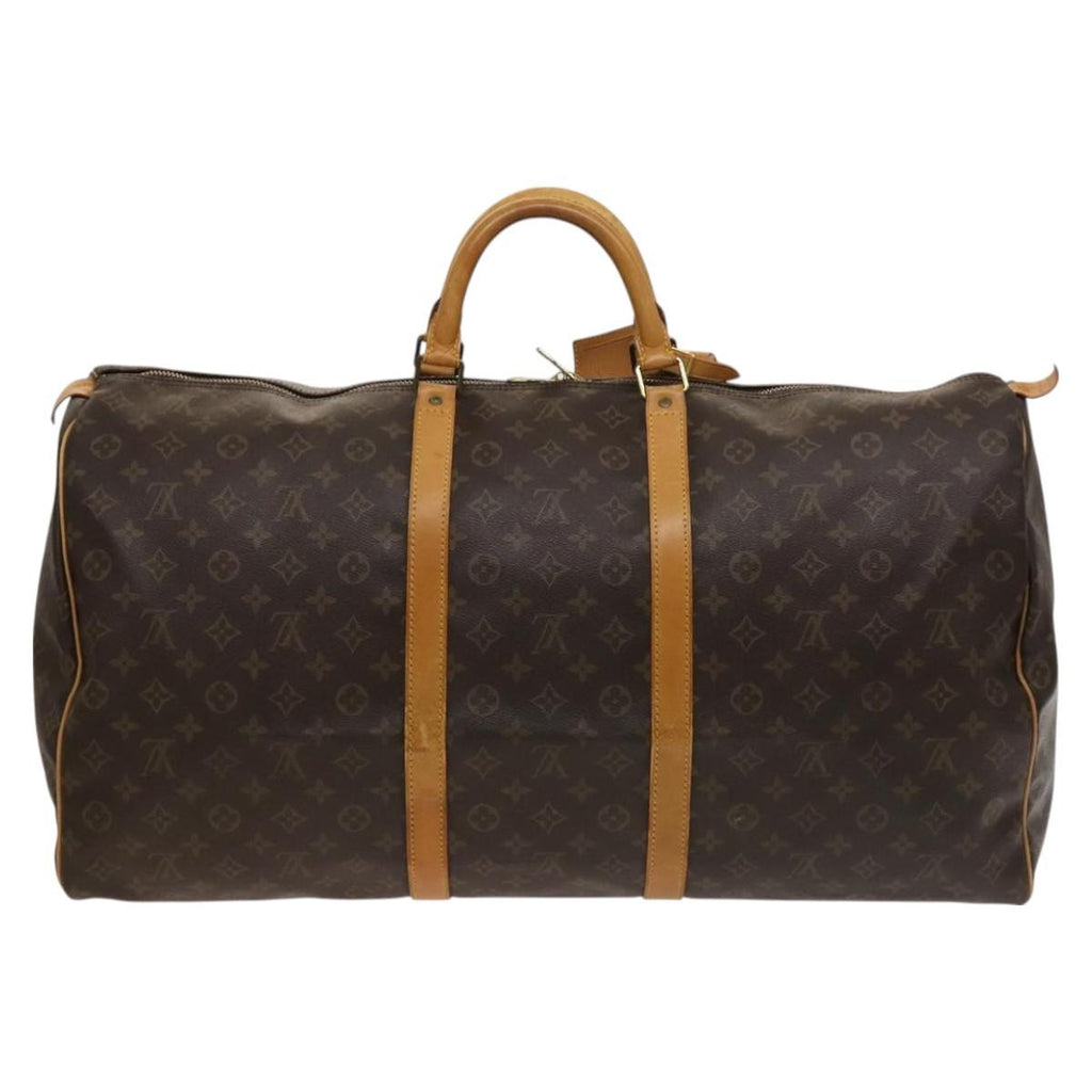 Louis Vuitton Keepall Bag Monogram Canvas Brown Canvas Travel Bag