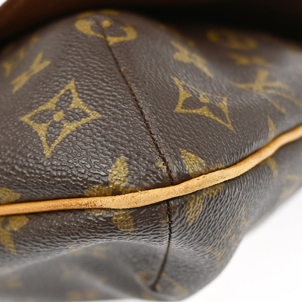Louis Vuitton Musette Handbag Monogram Canvas Brown Canvas Shoulder Bag