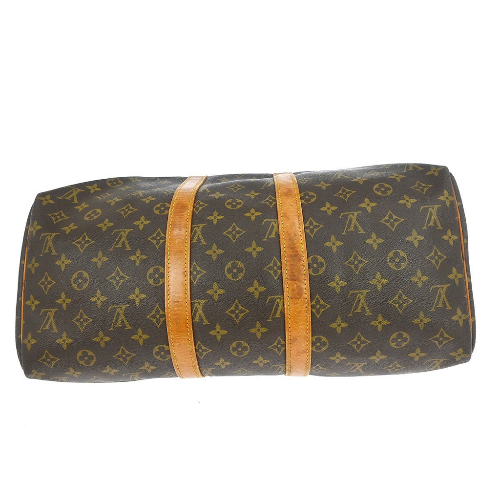 Louis Vuitton Keepall Bag Monogram Canvas Brown Canvas Travel Bag