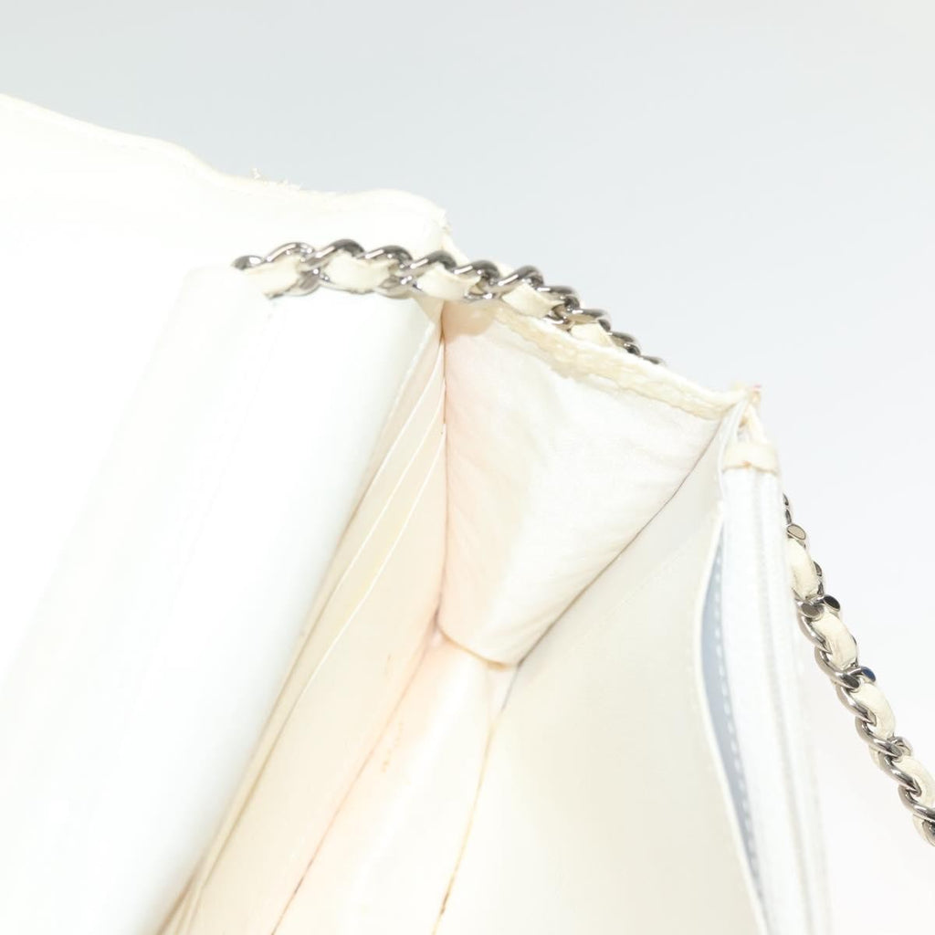 Chanel Wallet On Chain Tweed White Tweed Shoulder Bag Bag