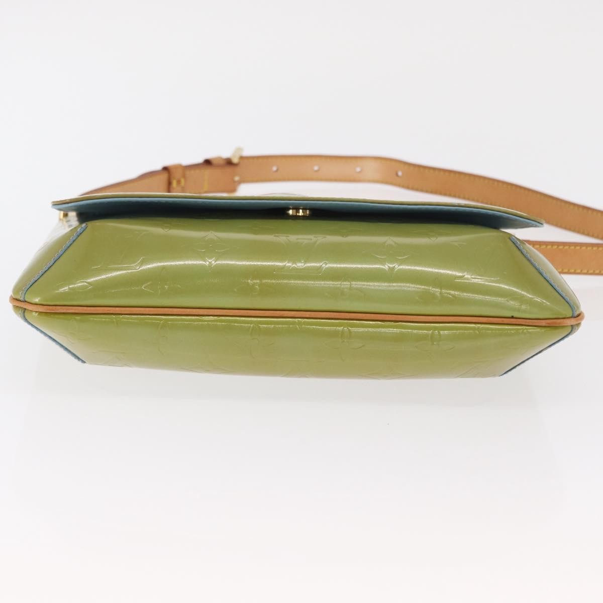 Louis Vuitton Thompson Street Handbag Monogram Vernis Green Patent_Leather Shoulder Bag