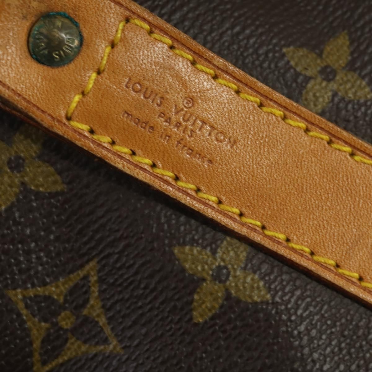 Louis Vuitton Keepall Bandouliere Bag Monogram Canvas Brown Canvas Travel Bag