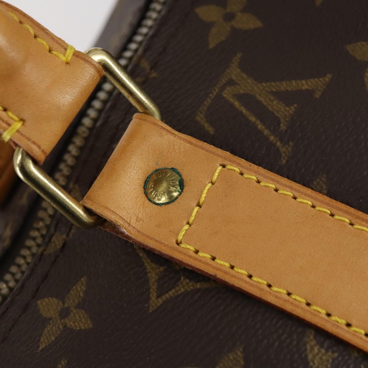 Louis Vuitton Keepall Bag Monogram Canvas Brown Canvas Travel Bag