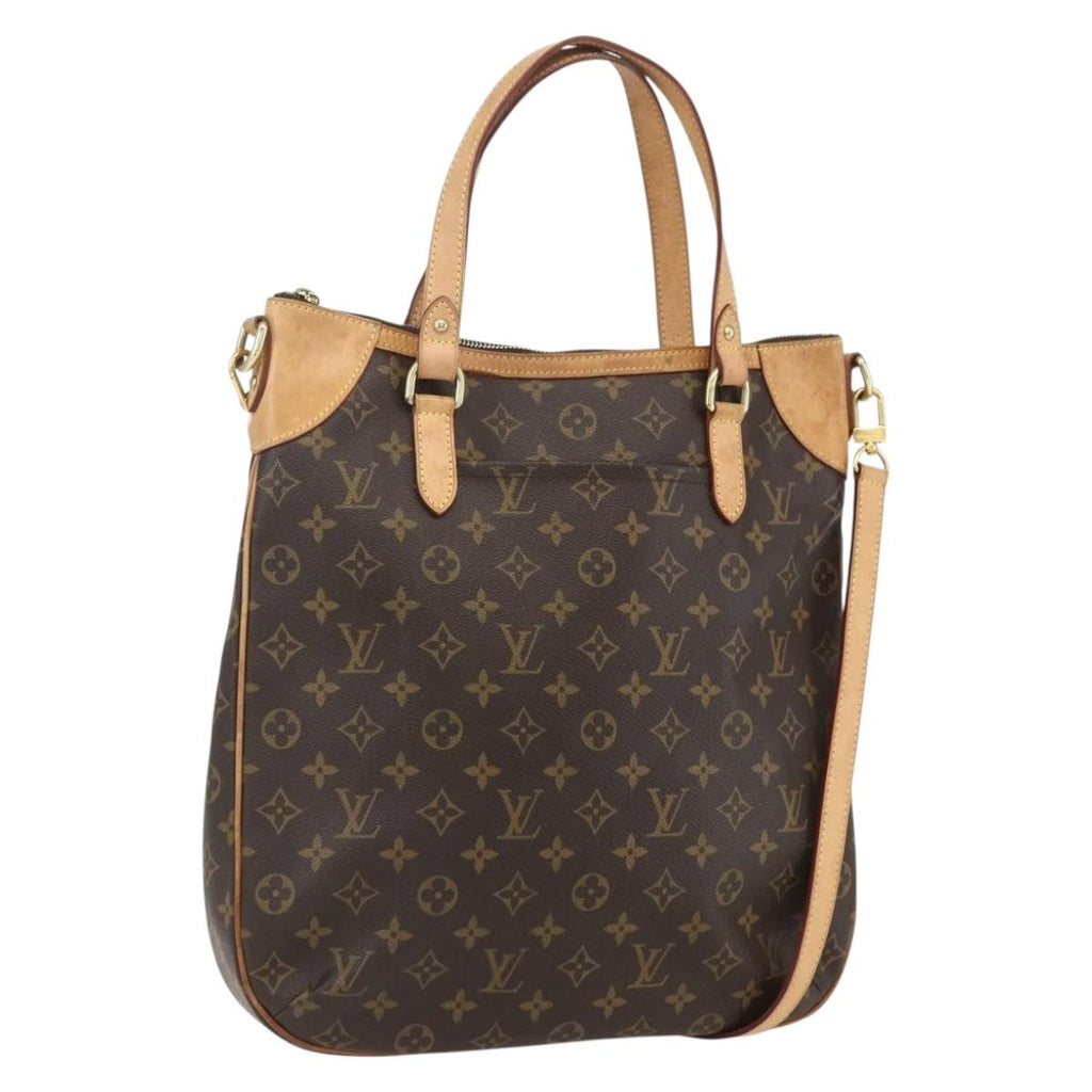 Louis Vuitton Odeon Handbag Monogram Canvas Brown Canvas Shoulder Bag