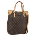 Louis Vuitton Odeon Handbag Monogram Canvas Brown Canvas Shoulder Bag