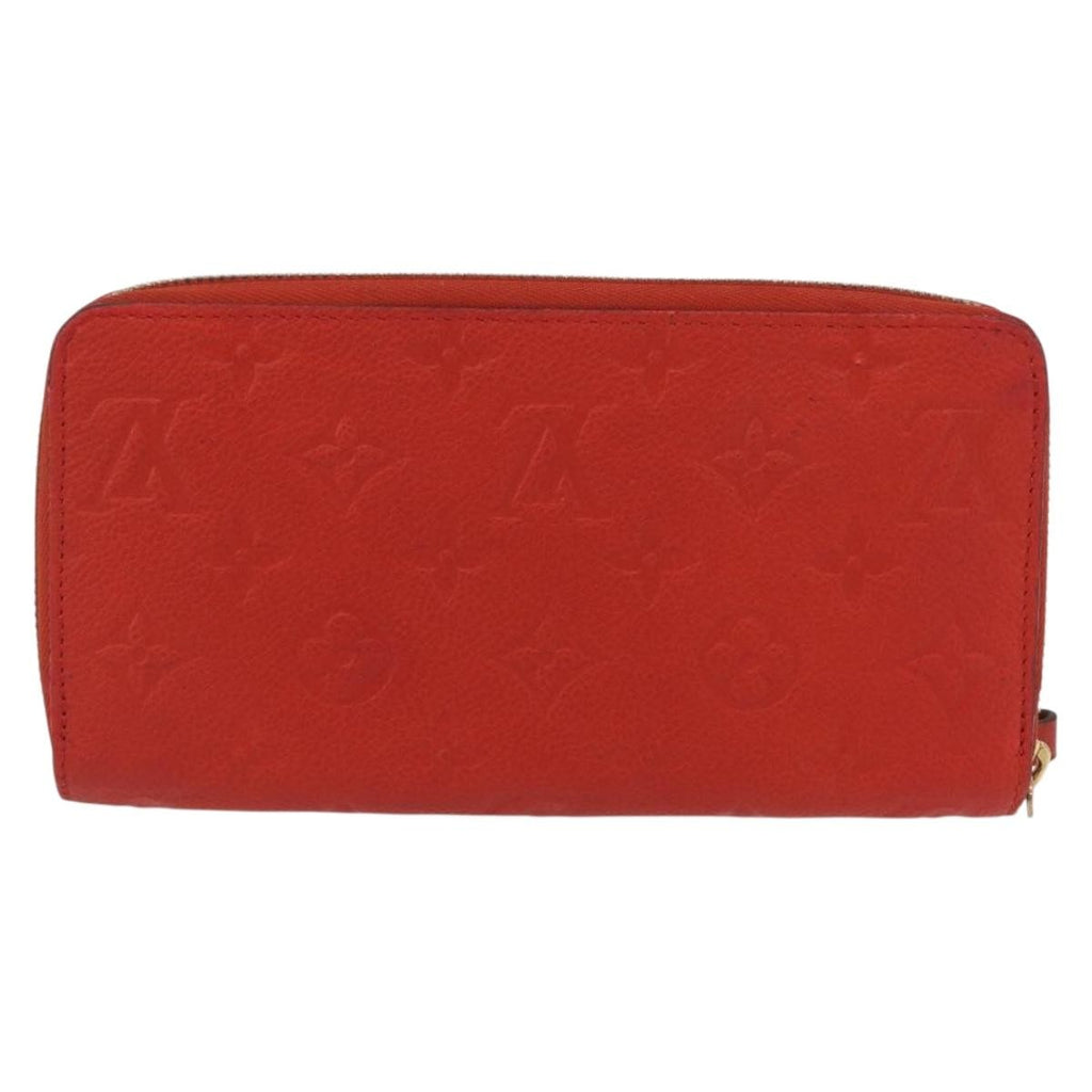 Louis Vuitton Portefeuille Zippy Monogramme Empreinte Monogramme Empreinte Orange Leather Wallets Accessory