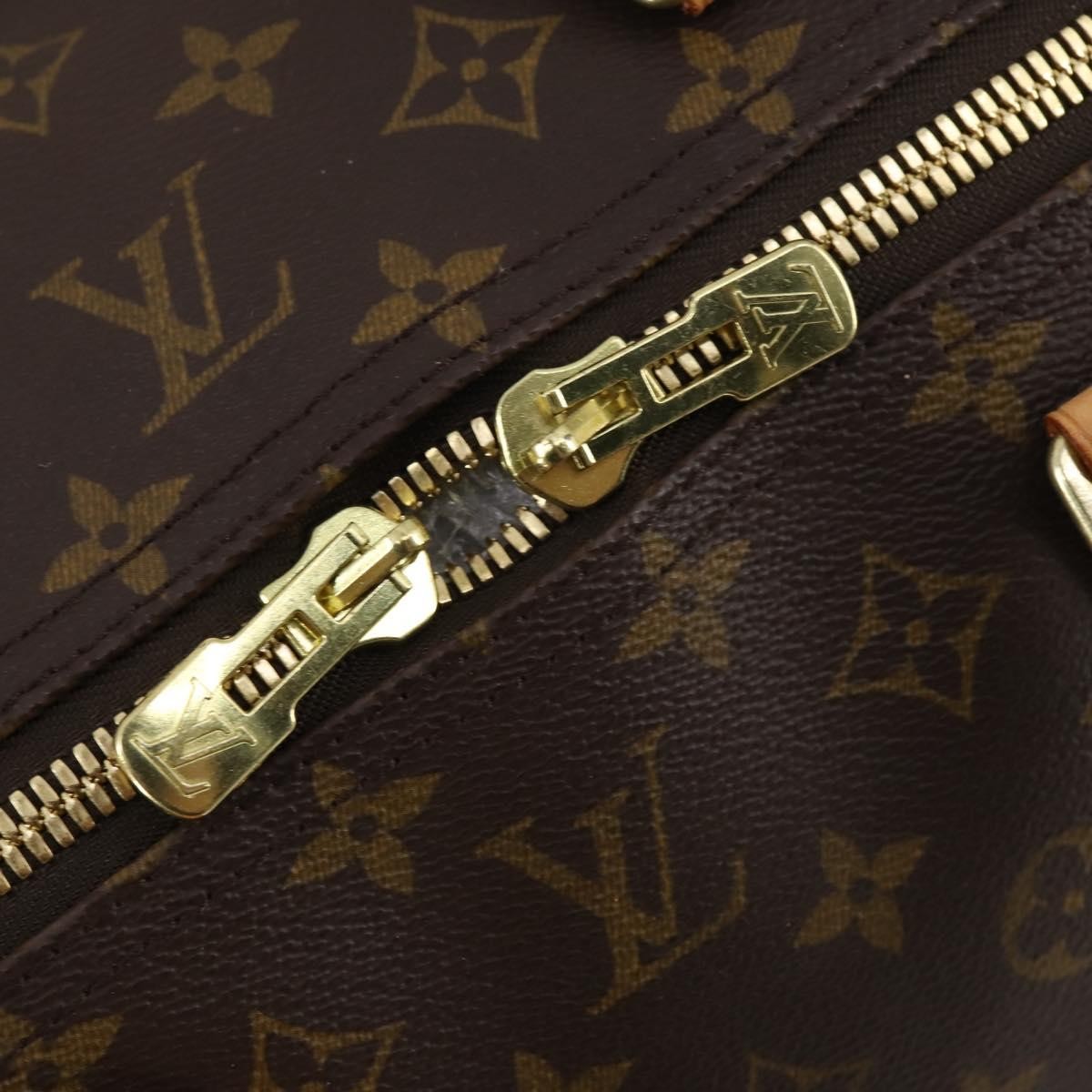 Louis Vuitton Keepall Bag Monogram Canvas Brown Canvas Travel Bag
