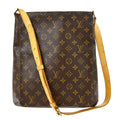 Louis Vuitton Musette Handbag Monogram Canvas Brown Canvas Shoulder Bag