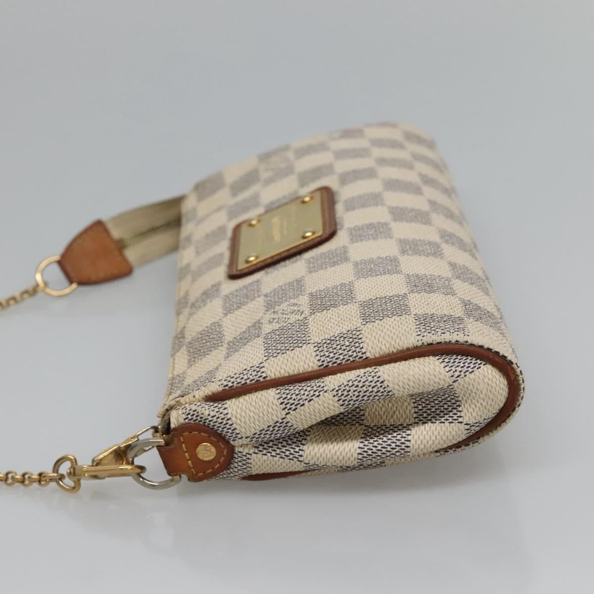 Louis Vuitton Eva Handbag Damier Beige Canvas Shoulder Bag