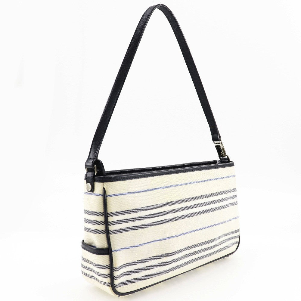 Burberry Vintage Shoulder Bag Canvas Beige Canvas Shoulder Bag