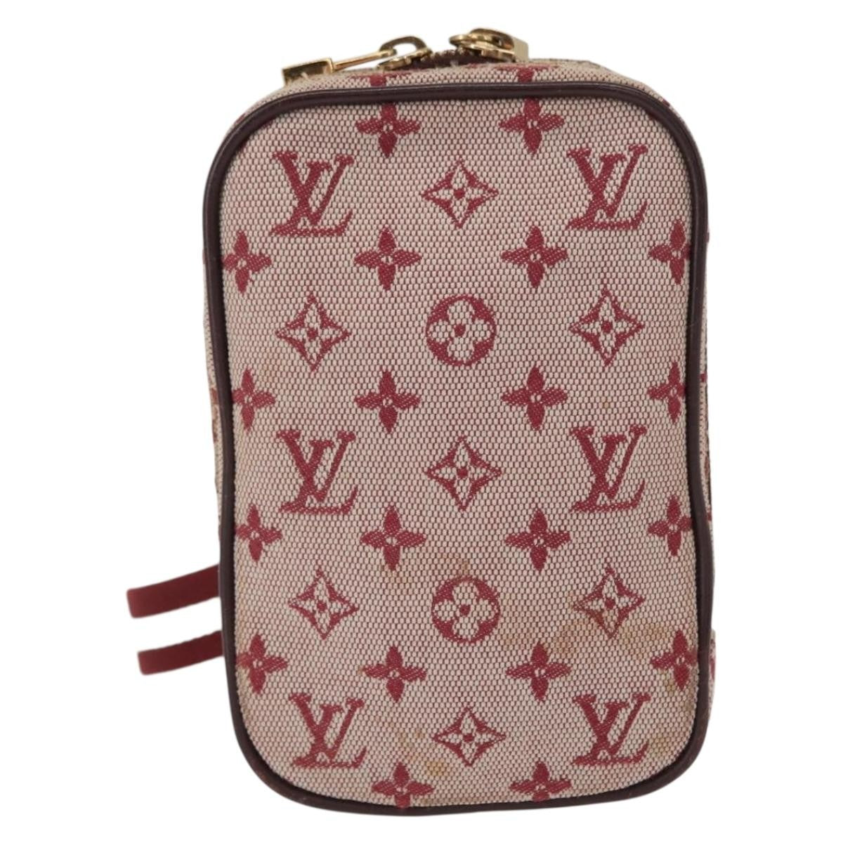 Louis Vuitton Camera Bag Mini Lin Red Canvas Clutche & Pouche Bag