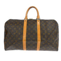 Louis Vuitton Keepall Bag Monogram Canvas Brown Canvas Travel Bag