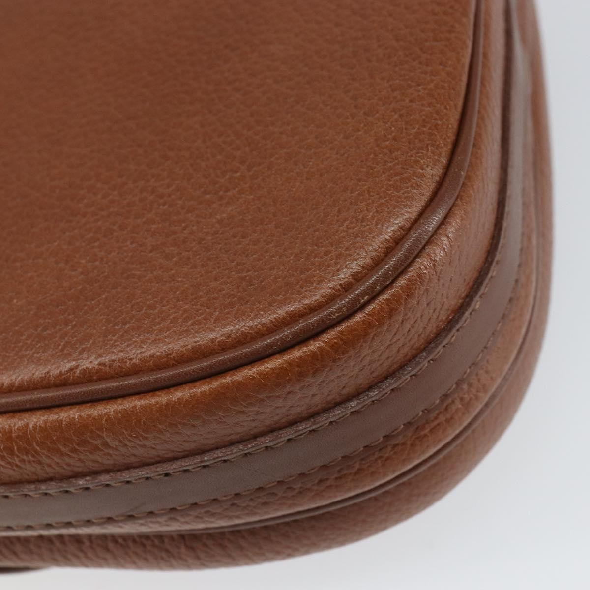 Burberry Vintage Shoulder Bag Leather Brown Leather Shoulder Bag