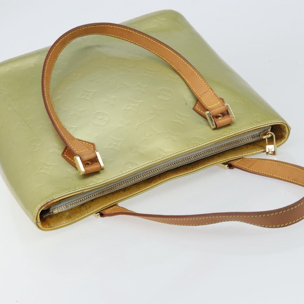 Louis Vuitton Houston Handbag Monogram Vernis Gray Patent_Leather Handbag
