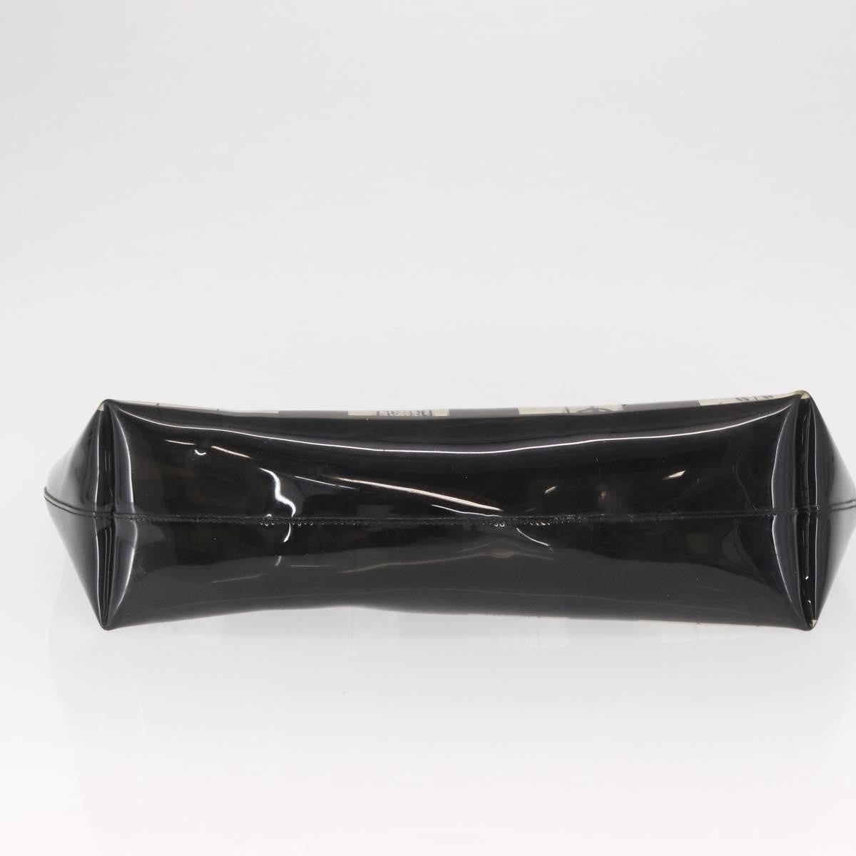 Chanel Coco Window Tote Printed Vinyl Black Plastic Tote Bag Bag