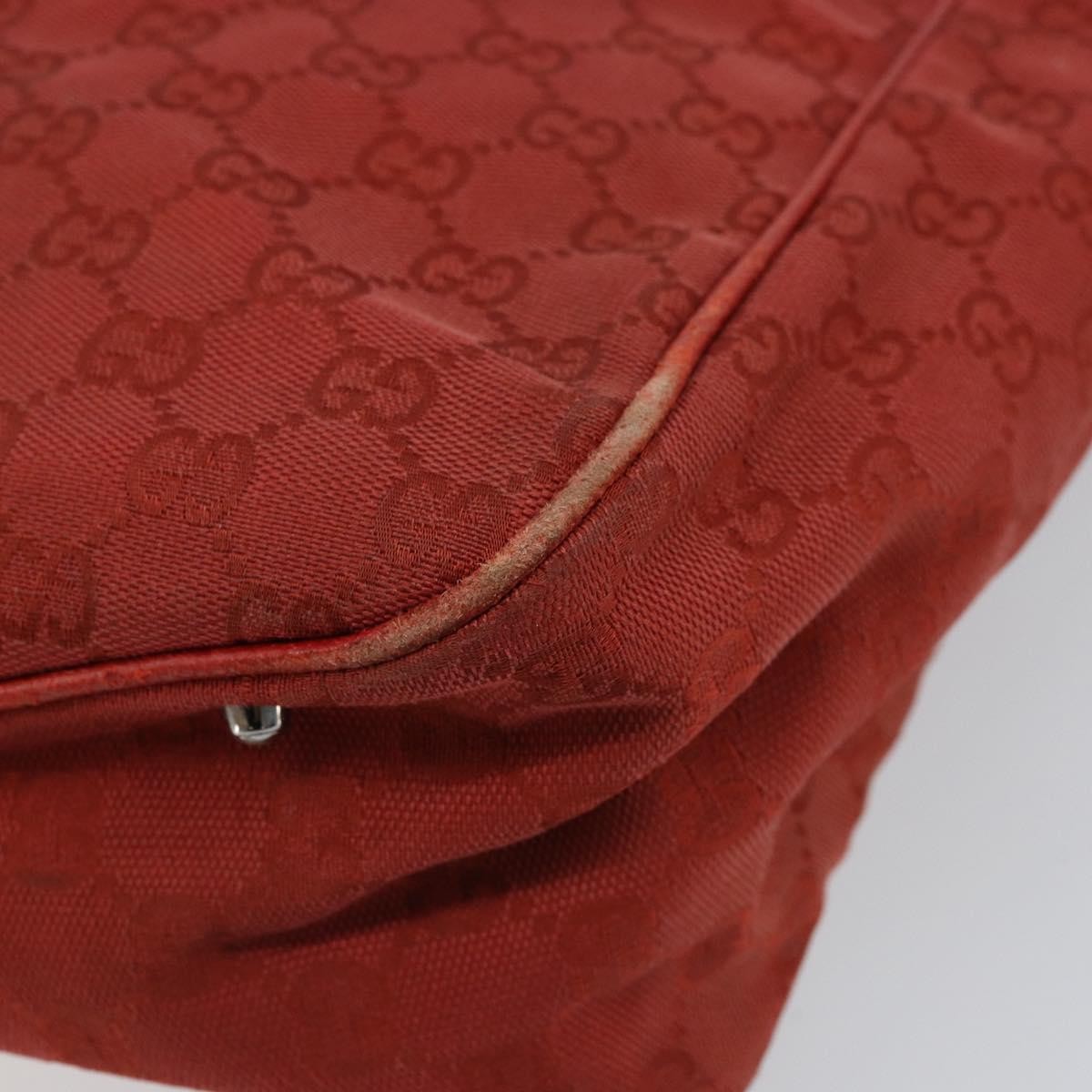 Gucci Vintage Open Tote Gg Canvas Red Canvas Tote Bag Bag (Pre-Owned)