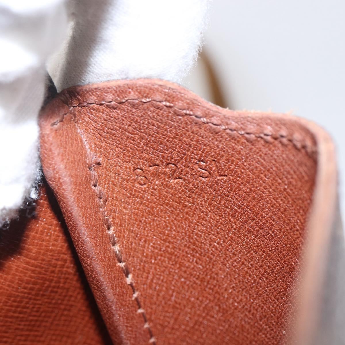 Louis Vuitton Cartouchiere Handbag Monogram Canvas Brown Canvas Shoulder Bag