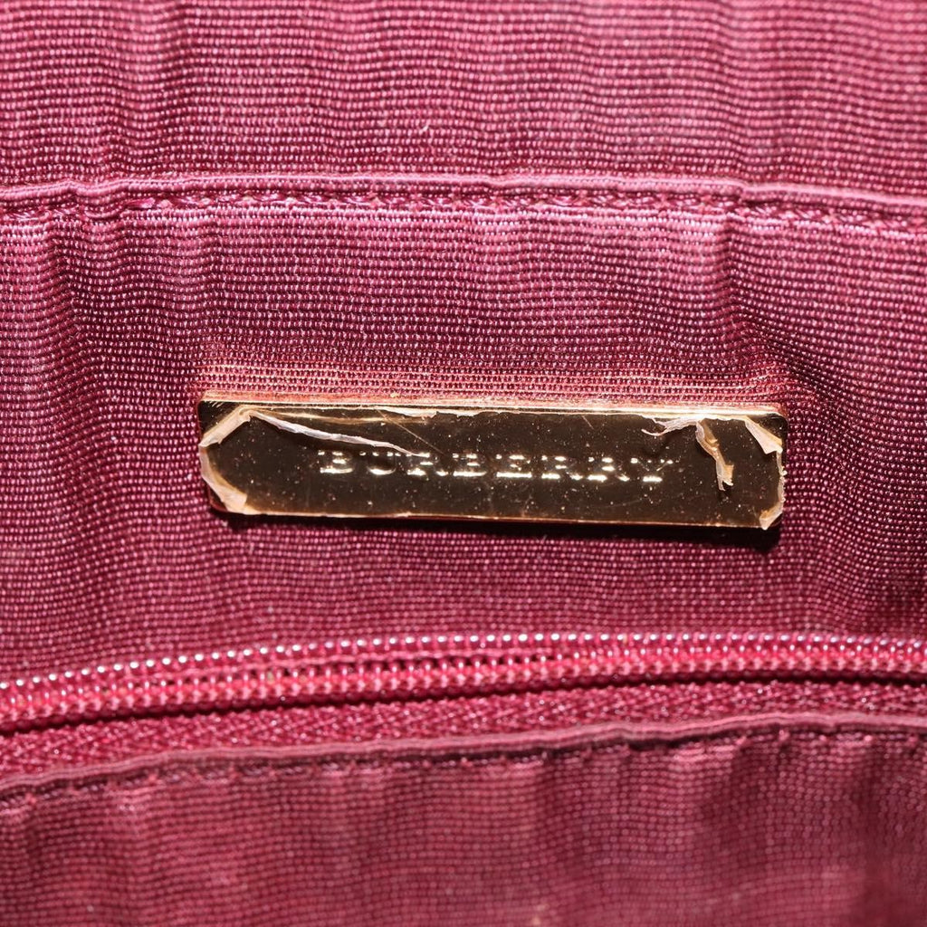 Burberry Nova Check Tote Canvas Check Pattern Beige Canvas Bag