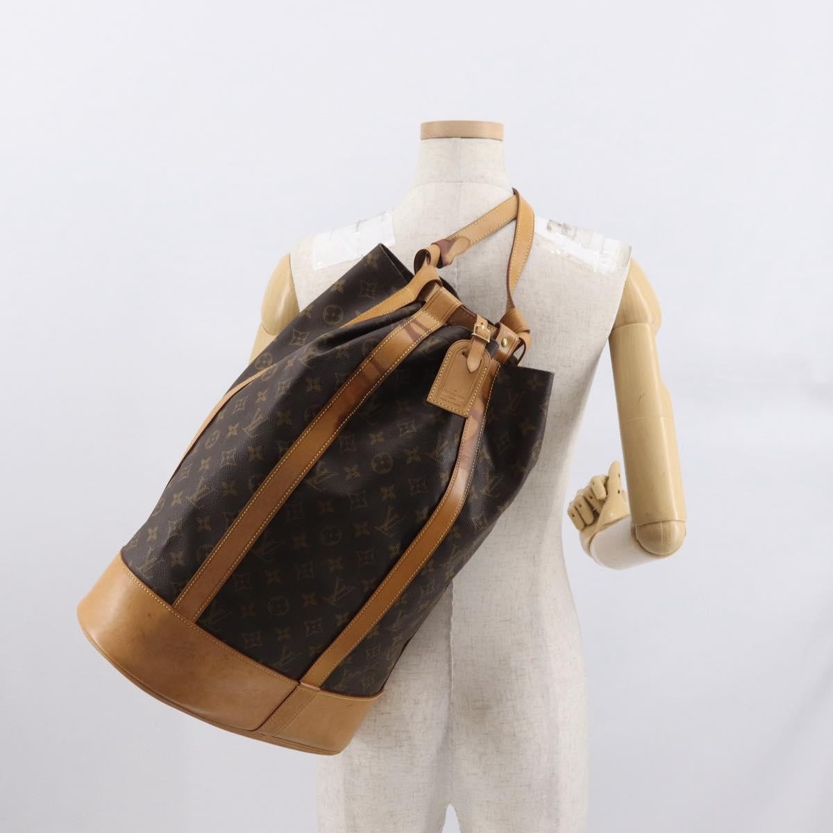 Louis Vuitton Randonnee Backpack Monogram Canvas Brown Canvas Shoulder Bag