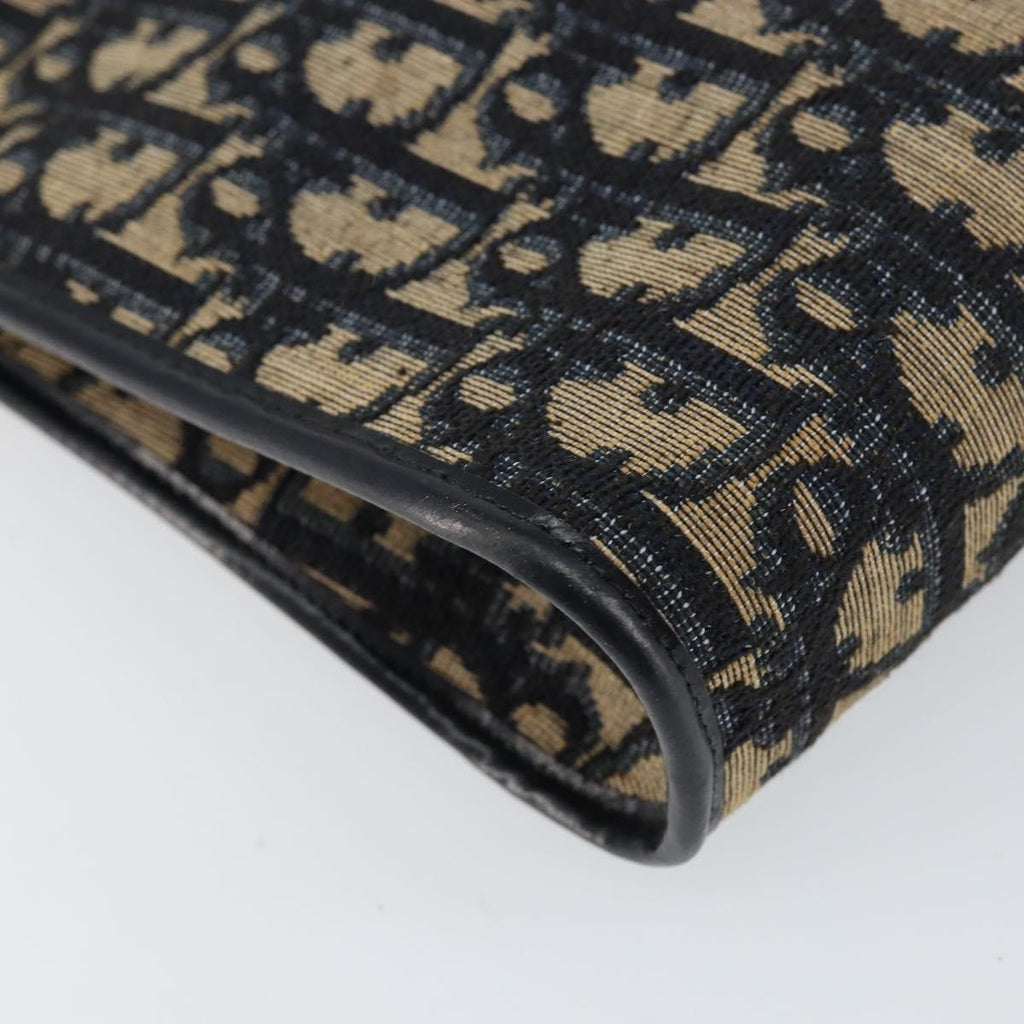 Christian Dior Vintage Trotter Shoulder Bag Canvas Navy Canvas Shoulder Bag Bag (Pre-Owned)