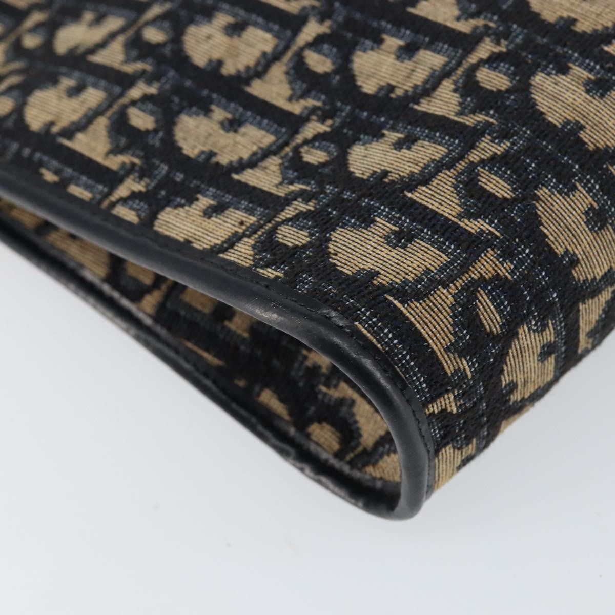 Christian Dior Vintage Trotter Shoulder Bag Canvas Navy Canvas Shoulder Bag Bag (Pre-Owned)