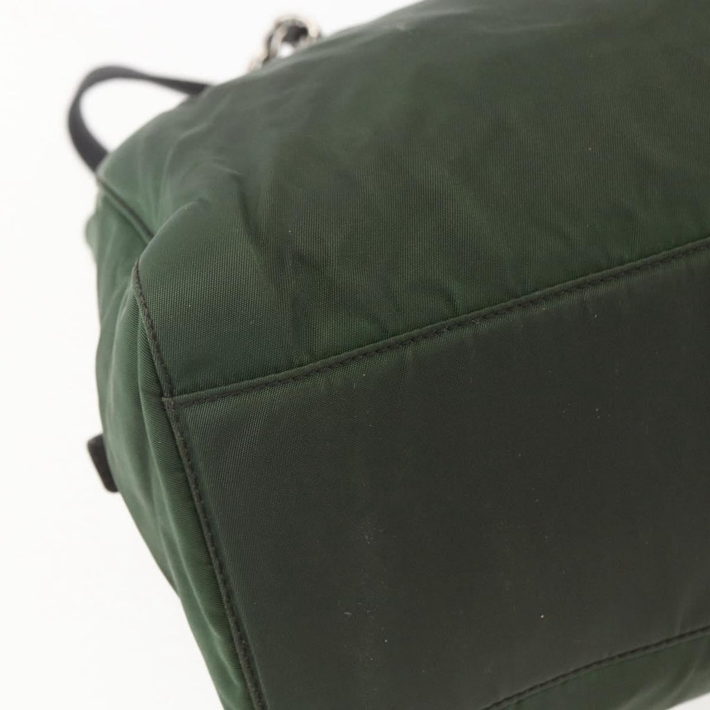 Prada Re-Edition 1995 Chain Tote Quilted Re-Nylon Khaki Nylon Shoulder Bag Bag