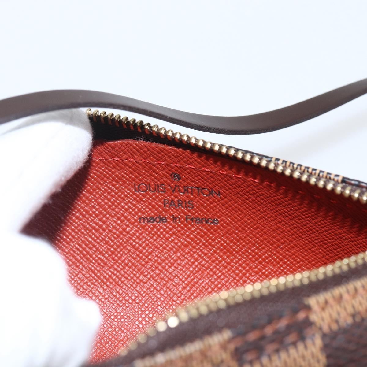 Louis Vuitton Papillon Pochette Damier Brown Canvas Clutche & Pouche Bag
