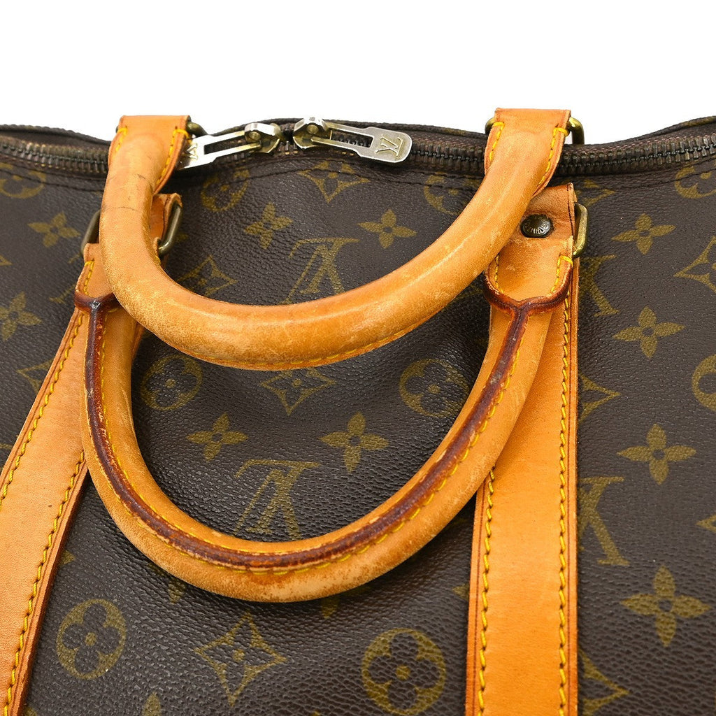 Louis Vuitton Keepall Bag Monogram Canvas Brown Canvas Travel Bag