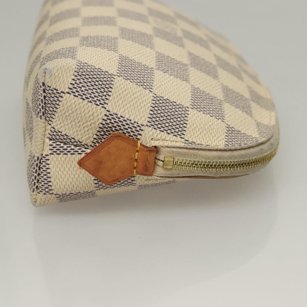 Louis Vuitton Cosmetic Pouch Damier White Canvas Bag