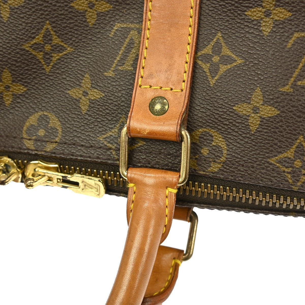Louis Vuitton Keepall Bag Monogram Canvas Brown Canvas Travel Bag