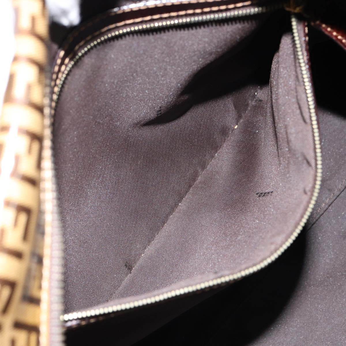 Fendi Zip Tote Canvas Beige Canvas Tote Bag Bag