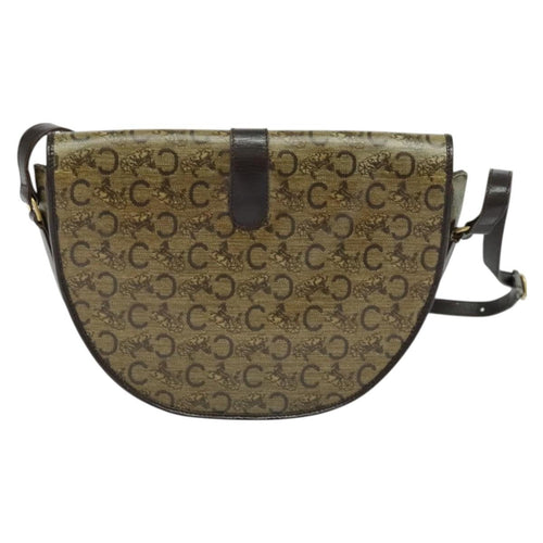 Celine C Sulky Shoulder Bag Canvas And Leather Beige Canvas Shoulder Bag Bag
