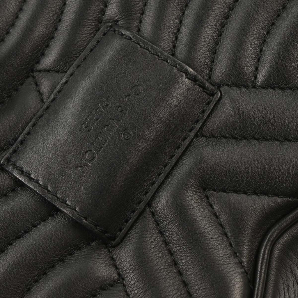 Louis Vuitton New Wave Heart Crossbody Bag Quilted Leather Black Leather Shoulder Bag